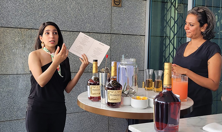 Cognac cocktails on a summer breeze