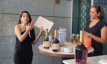 Cognac cocktails on a summer breeze